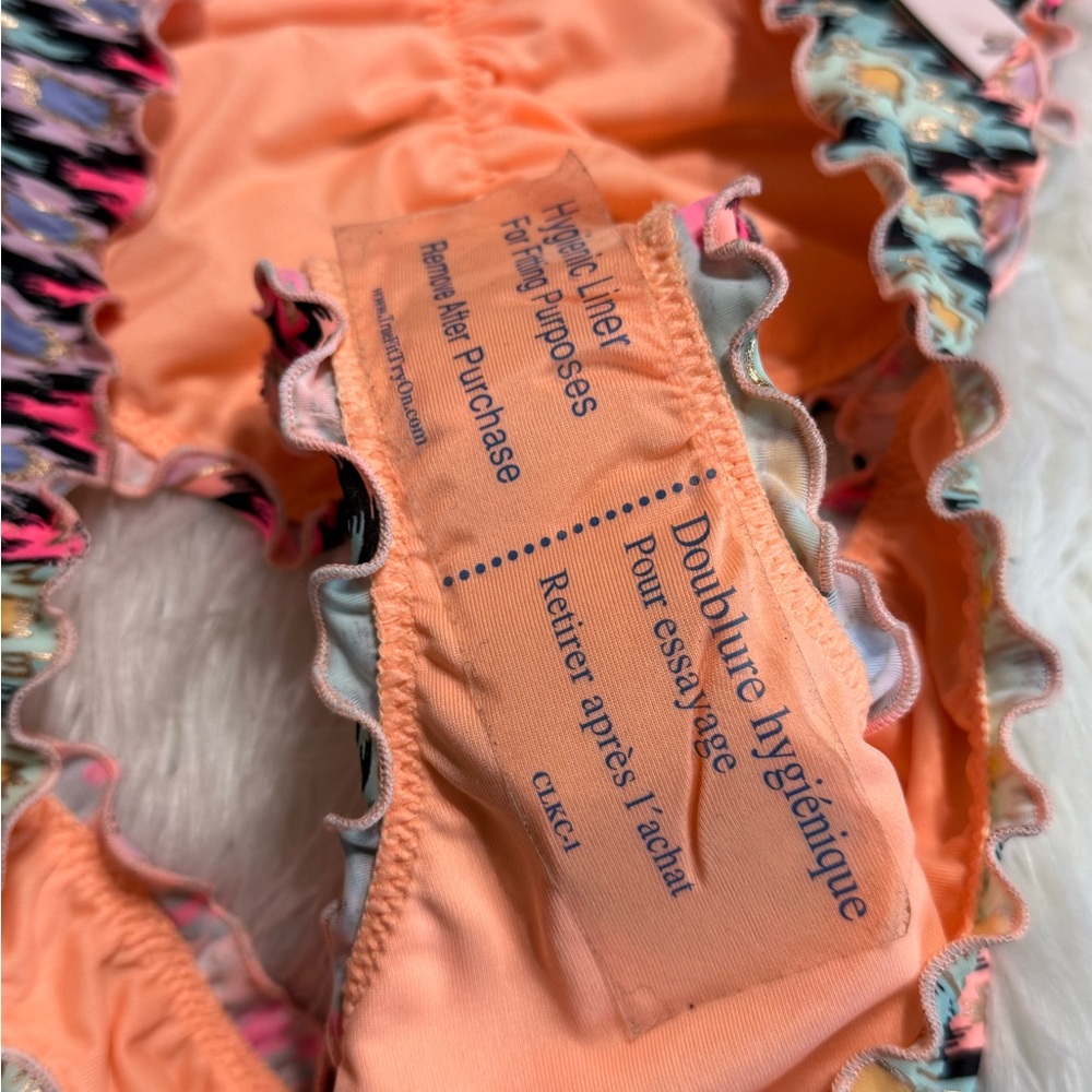 Victoria Secret |Colorful | Ruffled Bikini Bottom | Medium - Picture 5 of 8
